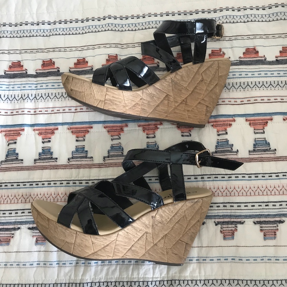 Callisto of California Black Wedges